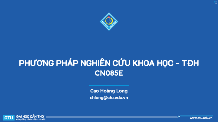 Research Methodology